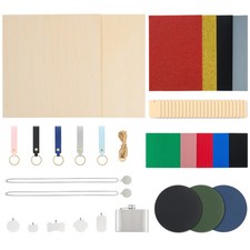 OMTech Laser Material Kit 72pcs for Laser Engravers and Cutters DIY Crafting