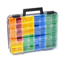 Sortimo T-BOXX 320 Scatola di Smistamento per Piccole Parti, Valigetta a Vite Coperchio Trasparente