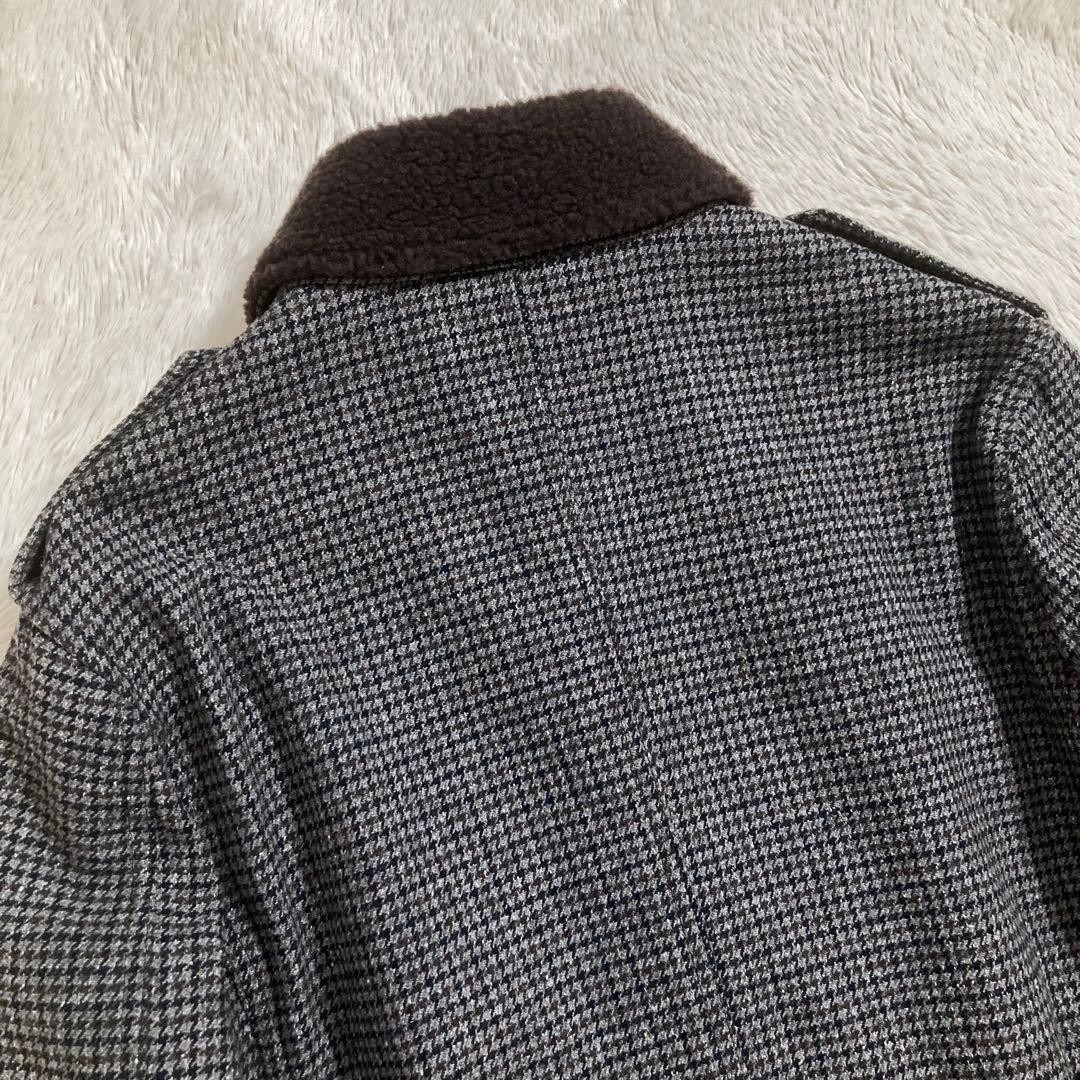 BURBERRY Jacket Boa Houndstooth Pattern Padding - image 9