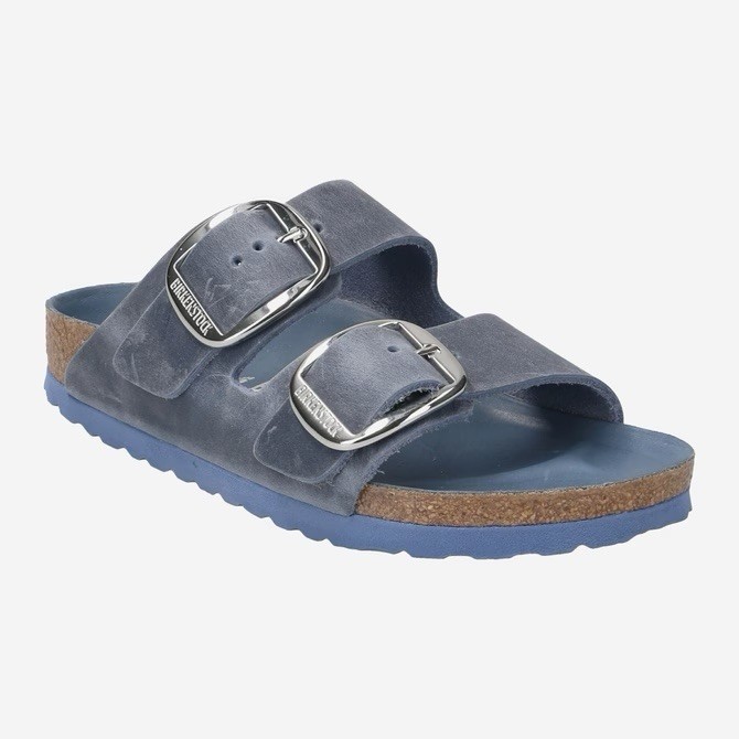 Birkenstock Arizona Big Buckle Sandals Women 39/8 Dusty Blue Oiled