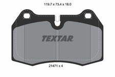 TEXTAR Bremsbeläge Satz Vorne für BMW 7 (E38) 8 (E31) für MASERATI 3200 GT Coupe