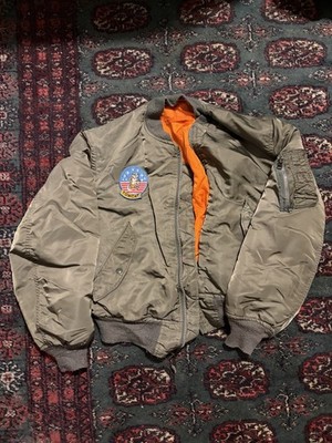 Vintage Alpha Industries Bomber Jacket MA-1  60s 70s USAF Tomcat M
