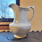 Antique J&G Meakin Hanley England Ironstone China Extra Large 12" Pitcher c.1890