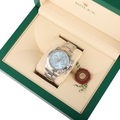 ミルク 777 Rolex Daytona 116520 Cosmograph 40mm Steel Chronograph Ice Blue
