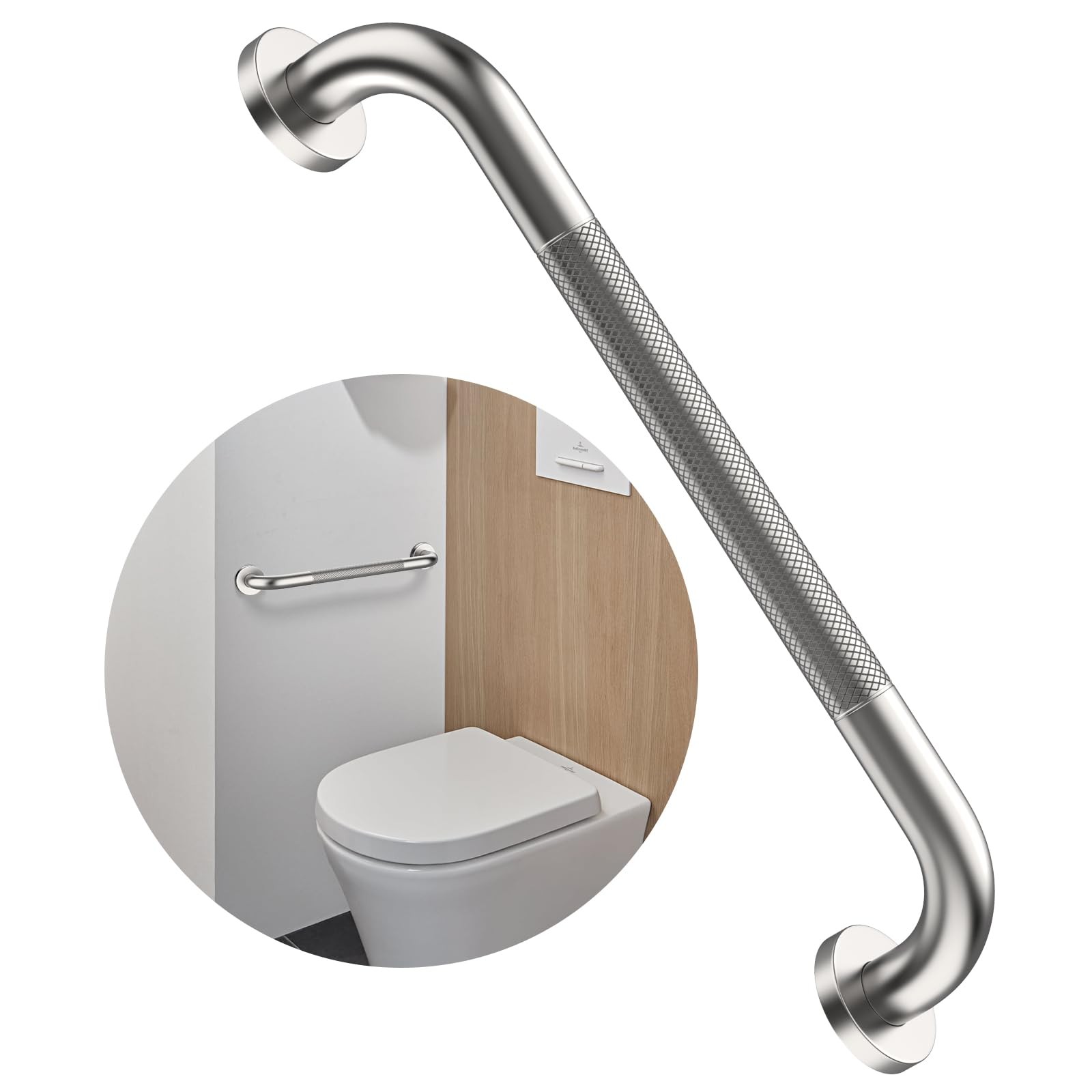 16 Inch Anti Slip Shower Grab Bar,Stainless Steel Handicap Grab Bars for Bath...