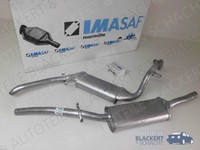 Imasaf Auspuffset Mitteltopf + Endtopf für Alfa Giulietta 1.8 + 2.0 1979-1985