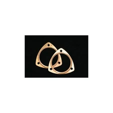 SCE Header Collector Gasket 4350; Pro Copper Embossed 3-bolt x 3.5 in. ID, Pair