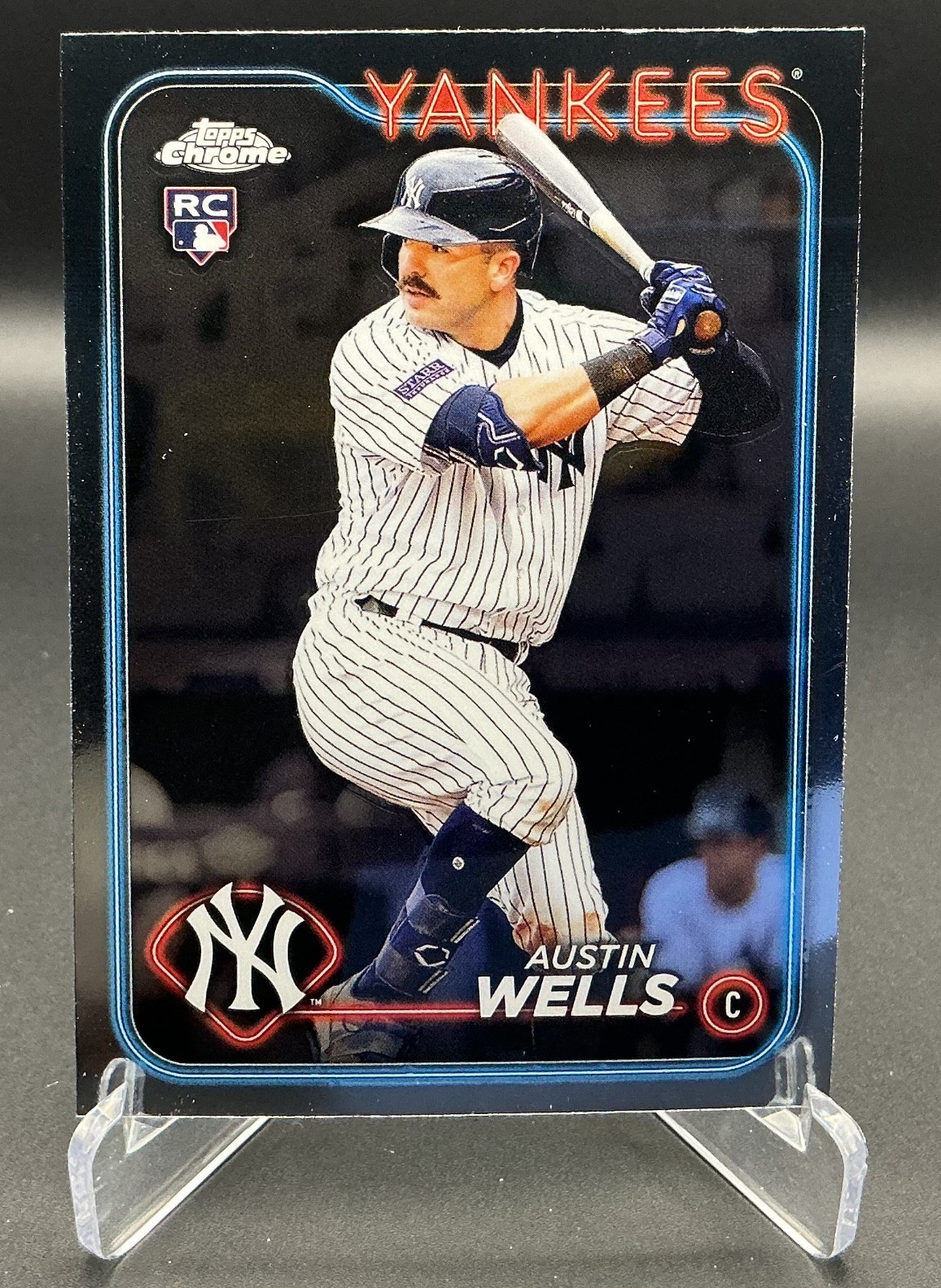 2024 Topps Chrome - Austin Wells #281 (RC) - New York Yankees