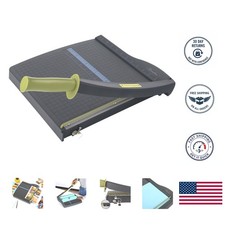 Precision Paper Cutter - 12" Length, 10 Sheet Capacity, Safety Guard Included