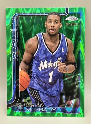 2025-26 Topps Chrome - Tracy McGrady #245 Green Wave Refractor /99