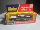 Vtg Dinky #244 Plymouth Police Car Original Minty Fresh Clean Nice Box Excellent