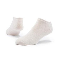 Organic Cotton Patterned Cushion Footie Socks Large Natural