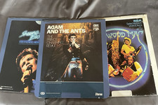 Lot of Three Musid CED Videodiscs - Adam Ant, Fleetwood Mac, Sheena Easton