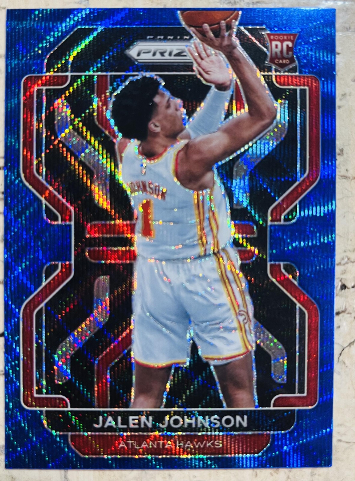 2021-22 Panini Prizm Jalen Johnson RC Rookie #305 Blue Wave