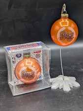 2 Vintage Syracuse University Orange Christmas Ornament Made in USA