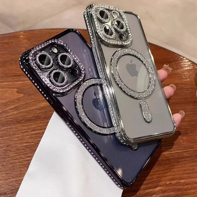 Glitzer Diamant Hülle für iPhone 17 16 15 14 13 12Pro Max Plus Air Case