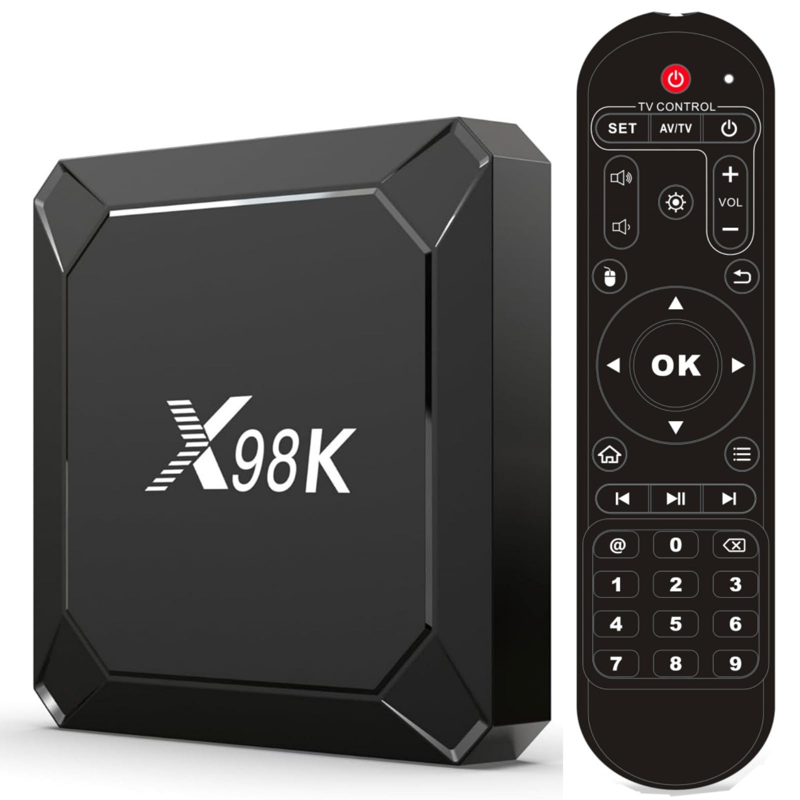 Android TV Box 4GB 32GB RK3528A Boîtier Lecteur Multimédia pour Écran Connecté