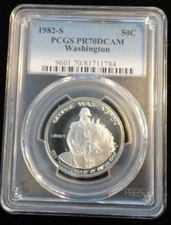 1982-S George Washington Silver Half Dollar NGC PCGS PR 70 Proof DCAM