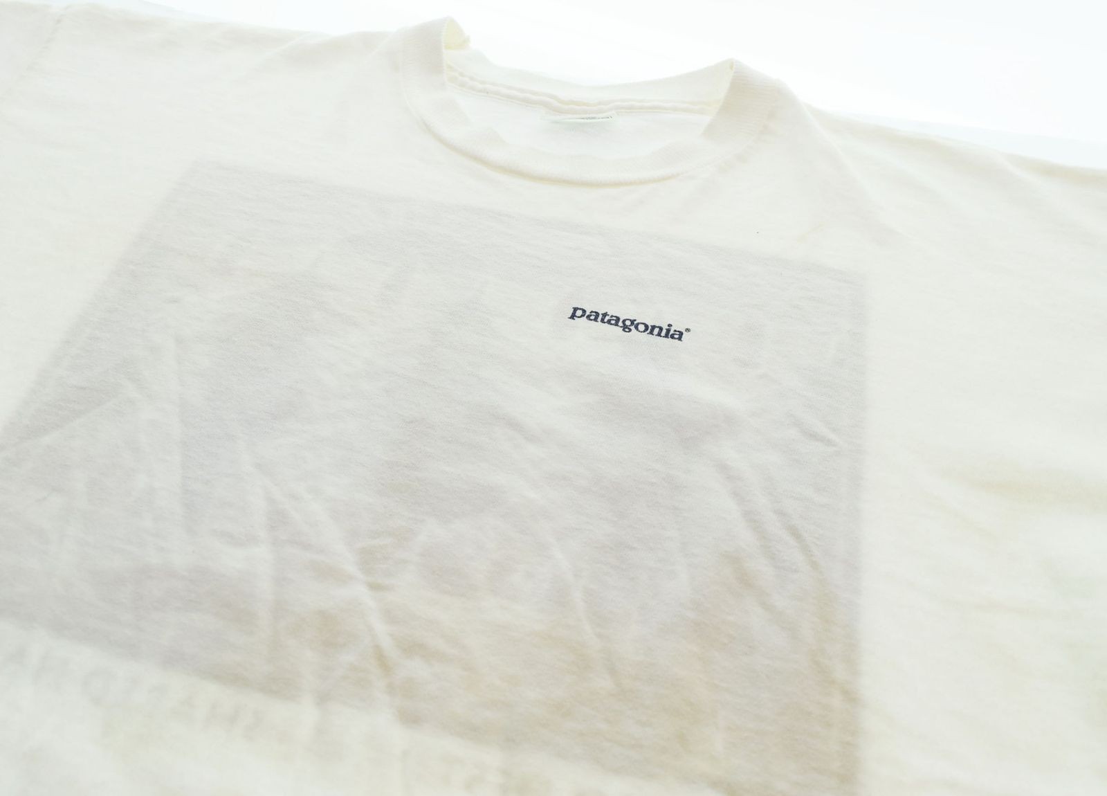 Patagonia 90s MINGLED DESTINIES SHARED HABITAT Cotton White Used From Japan thumbnail 3