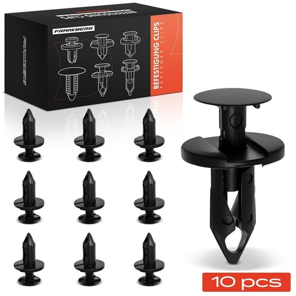 Frankberg 10X NYLON-CLIP Schwarz StoßFÄNger Passend FüR Audi A3 A4 A5 A6 A7 A8 Q-image