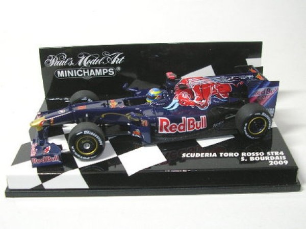 Toro Rosso STR4 No. 11 S.Bourdais Formula 1 2009 IN Boxed With Acrylhaube 1:43