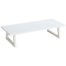 TEAMIX 24 inch Monitor Riser for Desk, Wood Steel 24 inch, White