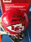Kansas City Chiefs Willie Lanier Signed Mini Helmet HOF