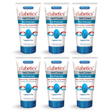 XtraCare Diabetics' Foot Cream, 4.5 oz Dry Skin Protectant 6-Pack