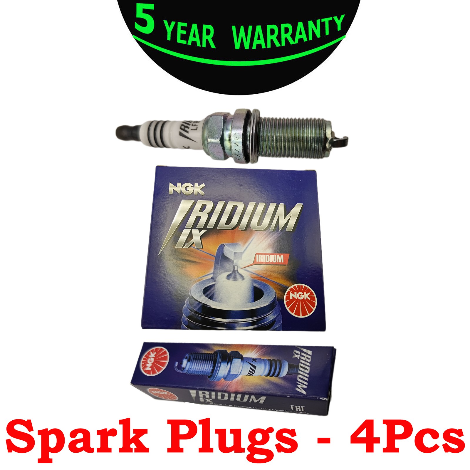 For ngk LFR7AIX 2309 Iridium IX spark plugs  set of 4x 