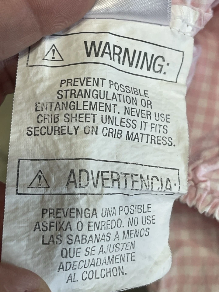 Sábana Ajustable Koala Bebé Rosa Cuadros Guinga Algodón Cuna 16.5x22 Foto 4 de 4