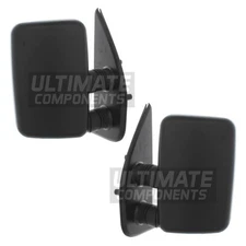 Citroen Relay Van 1994-1998 Manual Short Arm Wing Door Mirrors With Black Cover