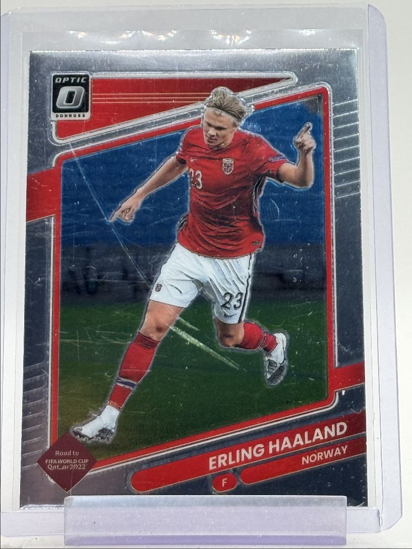 ERLING HAALAND 2021 DONRUSS OPTIC FIFA WORLD CUP SOCCER NORWAY Q0629