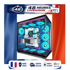 FOIFKIN F300 Boîtier PC Gamer ATX 7 Ventilateurs PWM ARGB Verre 270°