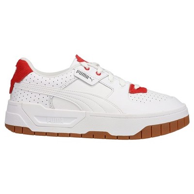 PUMA Cali Dream Heritage Lace Up  Womens White Sneakers Casual Shoes 384010-01