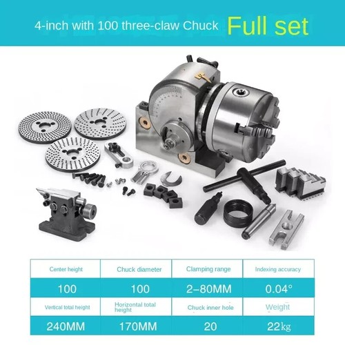 4" 5" High Precision Universal Dividing Head CNC Milling Machine Indexing Head - Picture 13 of 14