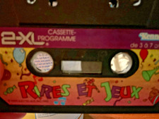 TIGER ELECTRONICS 2-XL TALKING ROBOT CASSETTE TAPE IN FRENCH RIRES ET JEUX RARE