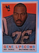 1959 Topps Gene Lipscomb Football Trading Card (#36)