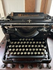 VINTAGE Underwood No. 5 Standard Typewriter HEAVY CAST IRON Excellent Paint thumbnail