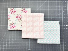 New LUVABLE FRIENDS / HUDSON Pink Receiving Blankets - LOT of 3 Cotton 