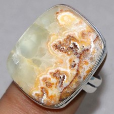 925 Silver Plated Mexican Laguna Lace Ring US 9 Unique Jewelry Fashion Sale R242
