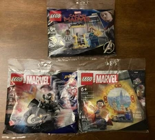 LEGO Marvel 30652 Doctor Strange 30679 Venom & 30543 Captain Marvel Nick Fury