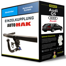 Abnehmbare Anhängerkupplung für AUDI Q5 11.2008-12.2017 Typ 8R Auto Hak AHK
