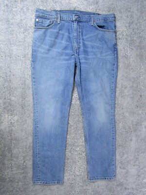 Levis Jeans Mens 40x32 511 Blue Slim Straight Grey Denim Pants