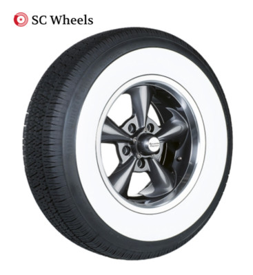 Kontio White Paw 185/80R13 (70mm) WSW Weißwandreifen Oldtimer Whitewall Tyre