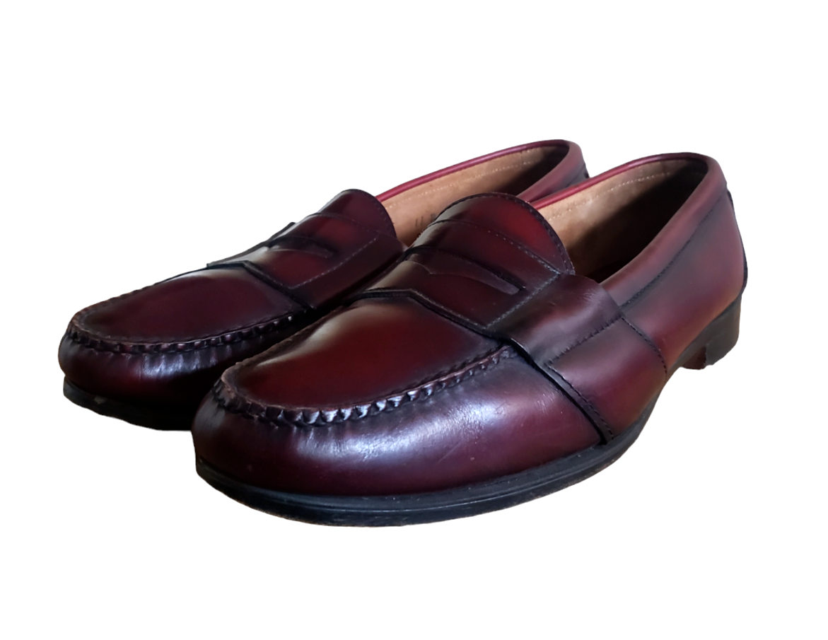 【MADE IN USA】COLE HAAN モカシン Cole Haan Made In U.S.A. Maroon Leather Shoes Penny Loafers