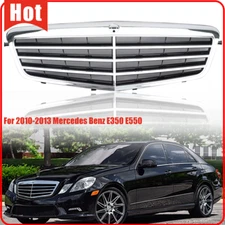 Chrome Front Bumper Grille For 2010-2013 Mercedes Benz E350 E550 W212 E-Class