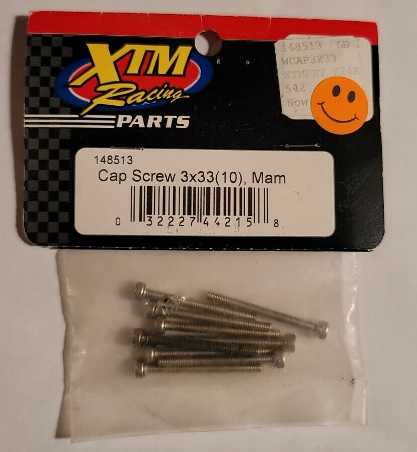 XTM Racing Parts Cap Head Machine Screws 3x33mm 9 pcs Mammoth 148513