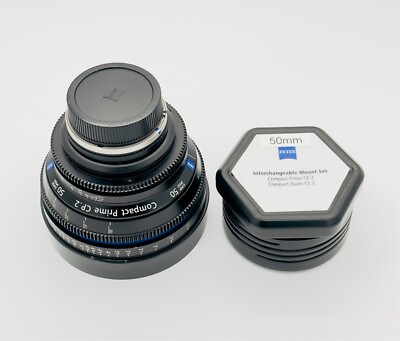 ZEISS 50mm T1.5 CP.2 Compact Prime Super Speed Lens INCLUDES EF and PL Mounts