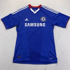 Chelsea FC Adidas Jersey Mens Medium Blue #5 Lewis 2010 Home Soccer Climacool