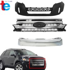 Grilles Assembly Front Bumper Cover Wtrim Molding For 2011-2014 Ford Edge
